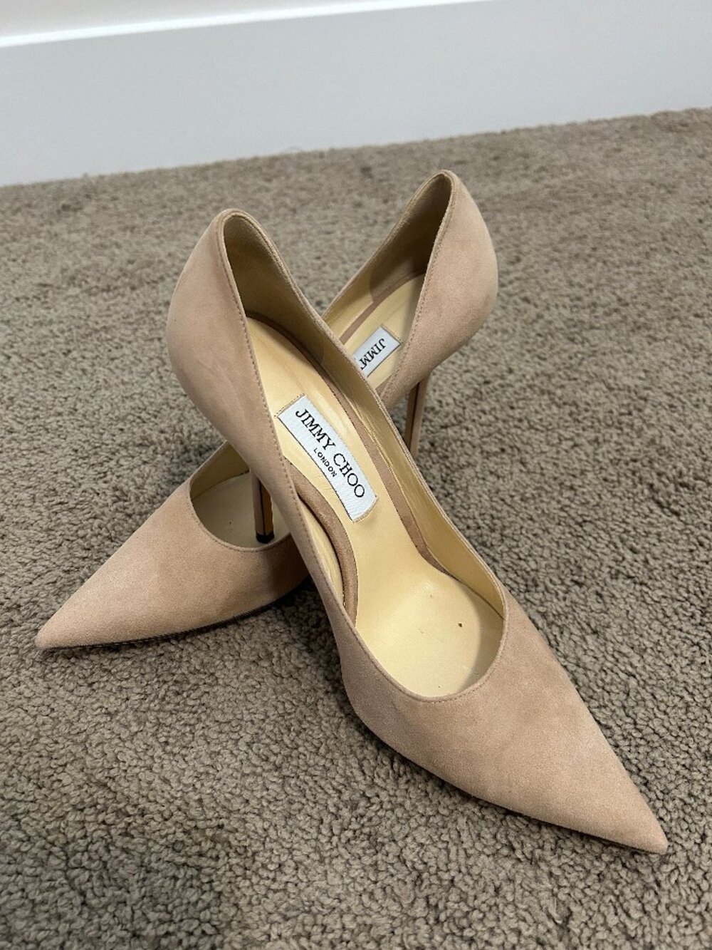 Jimmy Choo Cream/Blush Heels - IT 40/US 10